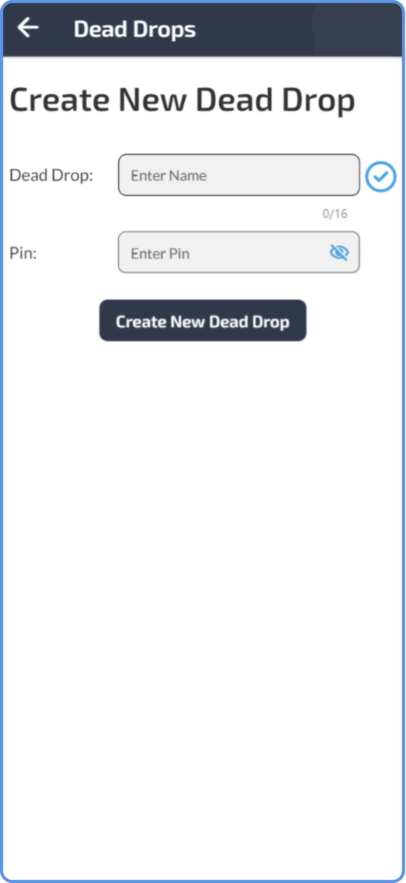 Dead Drop Creation